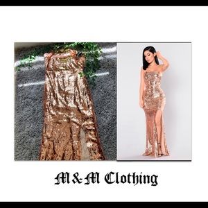 Sequin Dress- Rose Gold